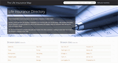 Desktop Screenshot of life-insurance-map.com